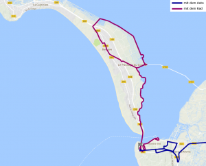 Île de Noirmoutier und Formentine mit dem Rad