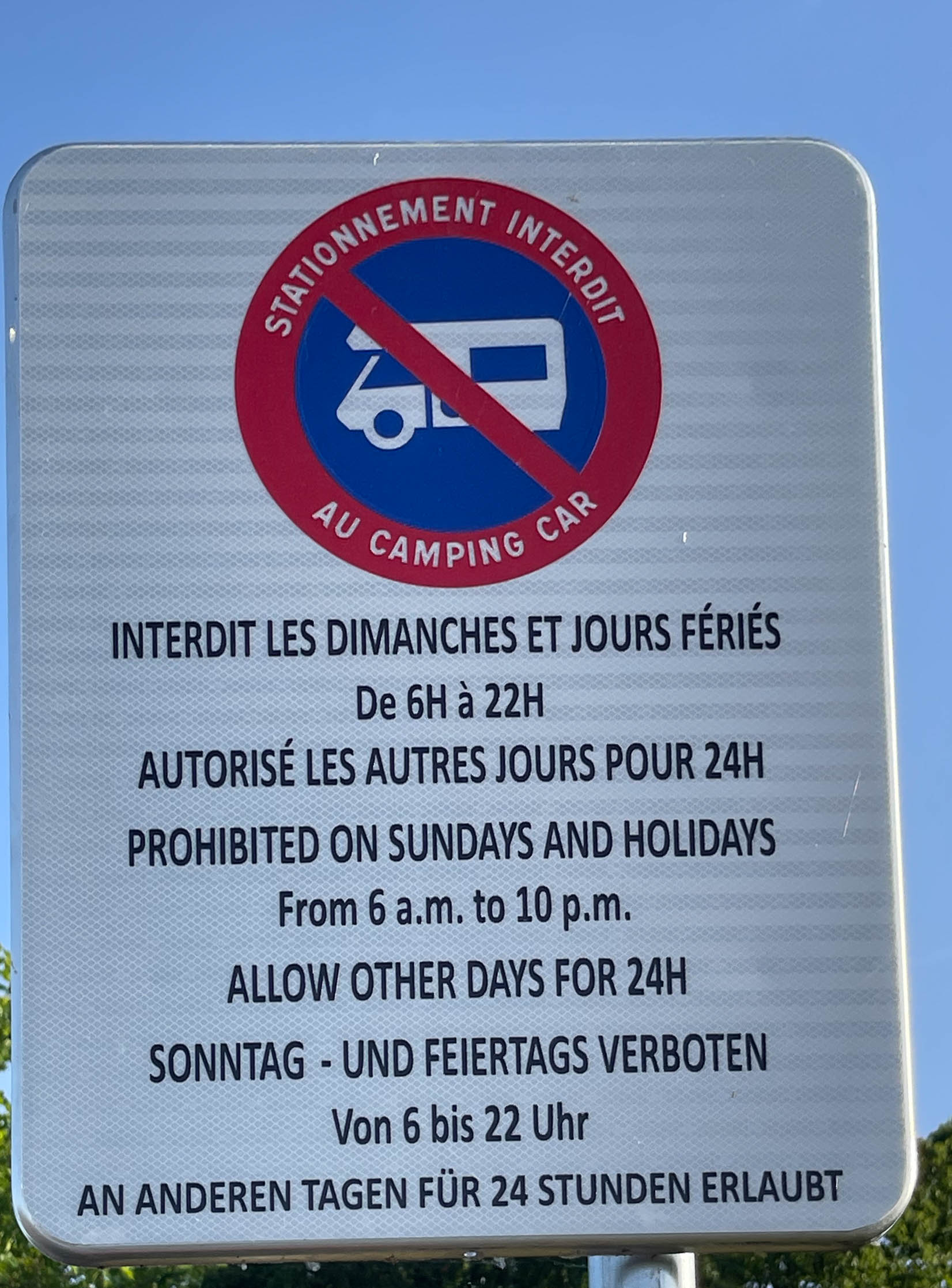 Regeln am Parkplatz Drusenheim