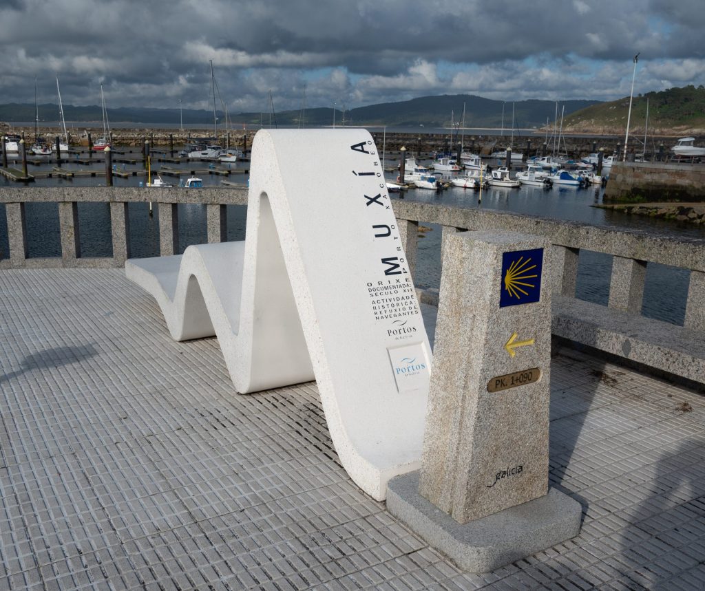 Wegmarke am Camino de Norte