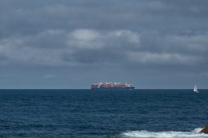 Container auf dem Weg nach Vigo