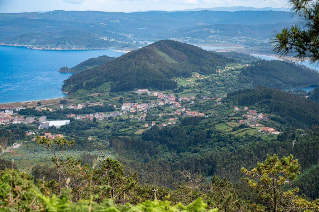 Blick auf Cariño - Miradorio de Limo - Serra de Capalada