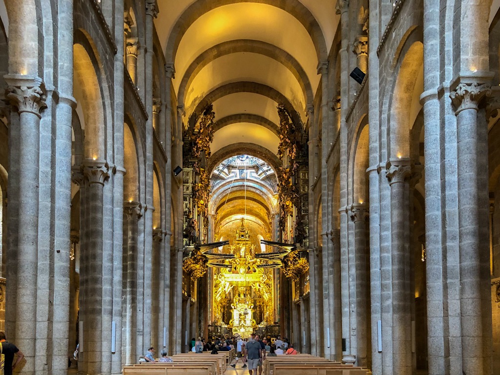Mittelschiff - Kathedrale Santiago de Compostela