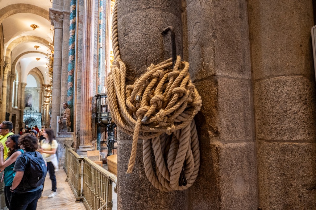 Pendelseil der Botafumeiro - Kathedrale Santiago de Compostela